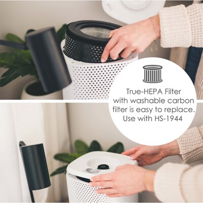 Crane True HEPA Tower Air Purifier, White (EE-5067)