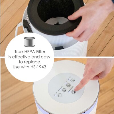 Crane True HEPA Tower Air Purifier White EE 5069 Quill