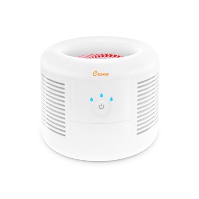 Crane HEPA Tabletop Air Purifier, 3-Speed, White (EE-7002AIR)