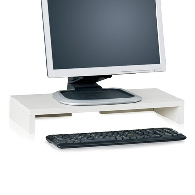 Way Basics 19.7W Simple Eco Modern Computer Monitor Stand Riser, White (WB-STAND-WE)