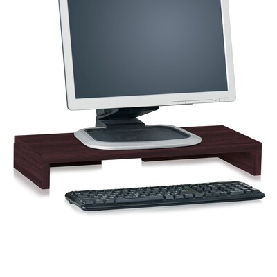 Way Basics 19.7W Simple Eco Modern Computer Monitor Stand Riser, Espresso Wood Grain (WB-STAND-EO)