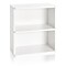 Way Basics 24.7H Webster 2-Shelf Bookcase Organizer and Modern Eco Storage Shelf Unit, White (WB-2S