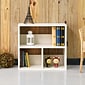 Way Basics 24.8"H Collins Cubby Bookcase, Organizer and Modern Eco Storage Shelf, White (WB-2SHELF-3-WE)