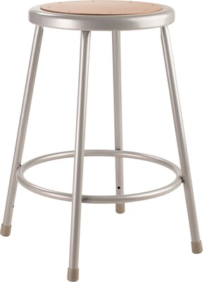 NPS 6200 Series 24 Heavy Duty Steel Stool, Gray -2 Pack (6224/2)