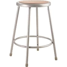 NPS 6200 Series 24 Heavy Duty Steel Stool, Gray -2 Pack (6224/2)