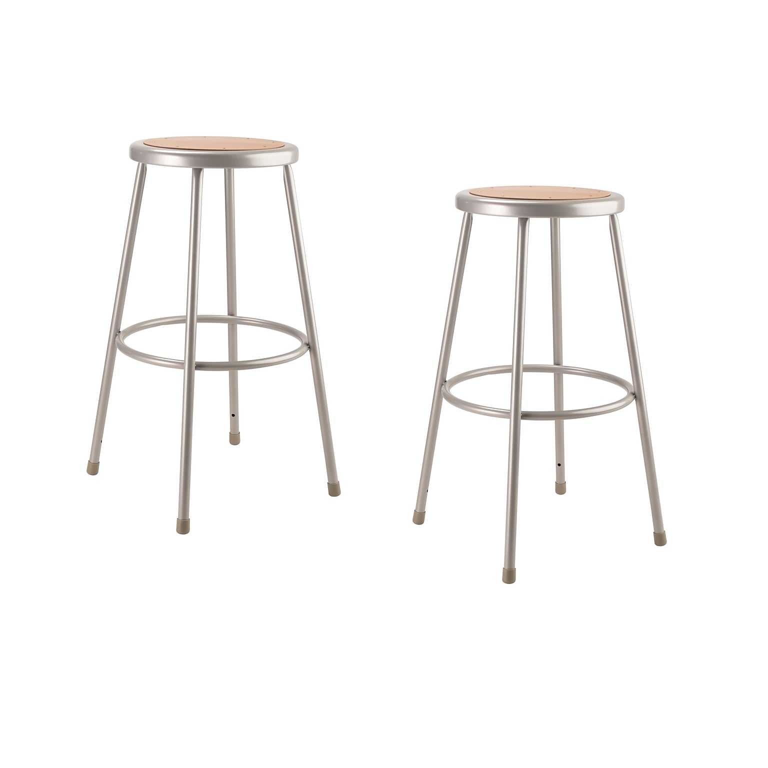 NPS 6200 Series 30 Heavy Duty Steel Stool, Gray - 2 Pack (6230/2)