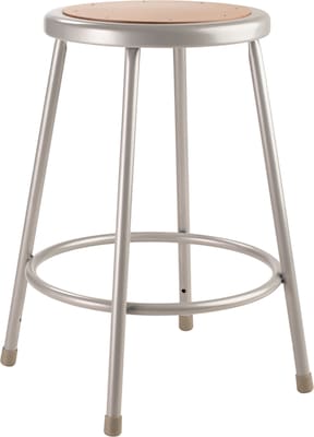 NPS 6200 Series 24 Heavy Duty Steel Stool, Gray (6224)