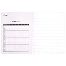 Mead 1-Subject Composition Notebooks, 9.75 x 7.5, Wide Ruled, 100 Sheets, Black (09910)