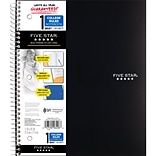 Five Star 1-Subject Notebook, 8.5 x 11, College Ruled, 100 Sheets, Black (72057)