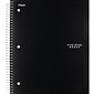 Five Star 3-Subject Wirebound Notebook, 8-1/2" x 11", College Ruled, 150 Sheets, Black (72069)