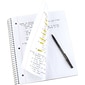 Five Star 3-Subject Wirebound Notebook, 8-1/2" x 11", College Ruled, 150 Sheets, Black (72069)