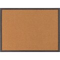 Quartet Cork Bulletin Board, Gray Frame, 2 x 1.5 (Q192317W00-STPR)