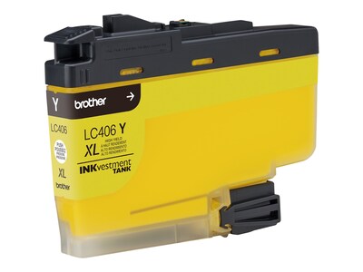 Brother LC406XL Yellow High Yield Ink Cartridge, Prints Up to 5,000 Pages (LC406XLYS)