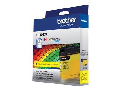 Brother LC406XL Yellow High Yield Ink Cartridge, Prints Up to 5,000 Pages (LC406XLYS)