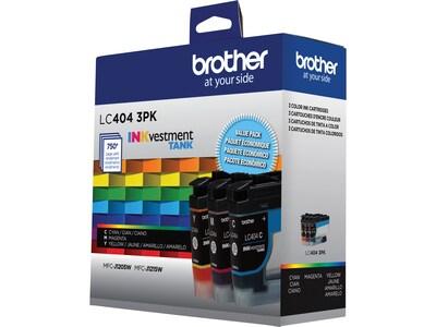 Brother LC4043PKS Cyan/Magenta/Yellow Standard Yield Ink Cartridges,   3/Pack