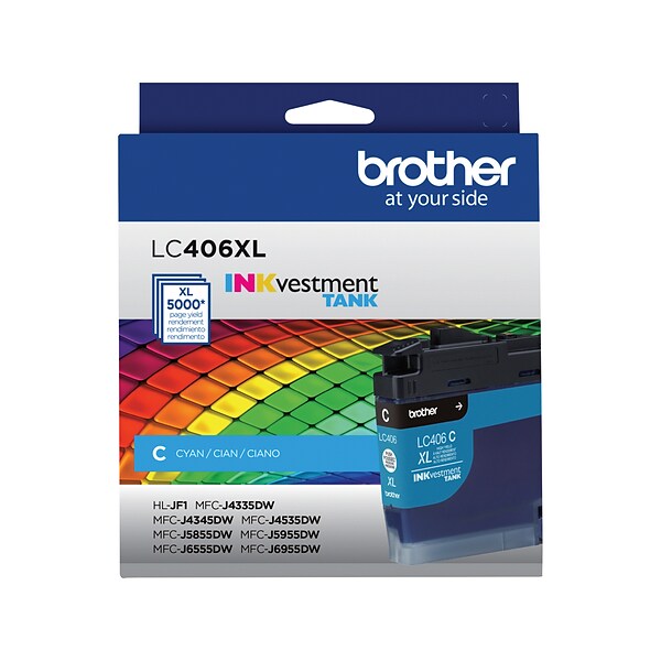 Brother LC406XL Cyan High Yield Ink Cartridge