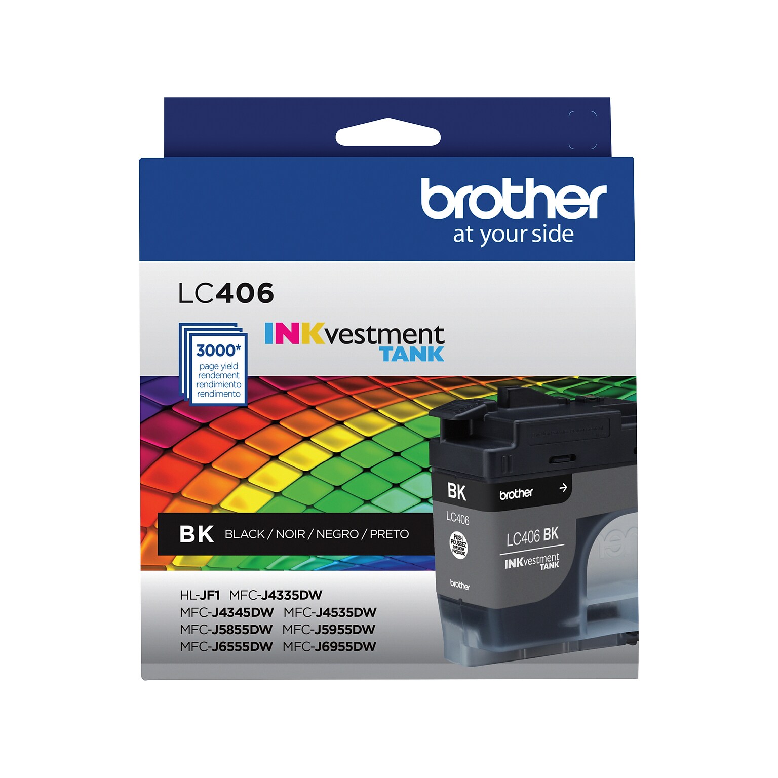 Brother LC406 Black Standard Yield Ink Cartridge (LC406BKS)