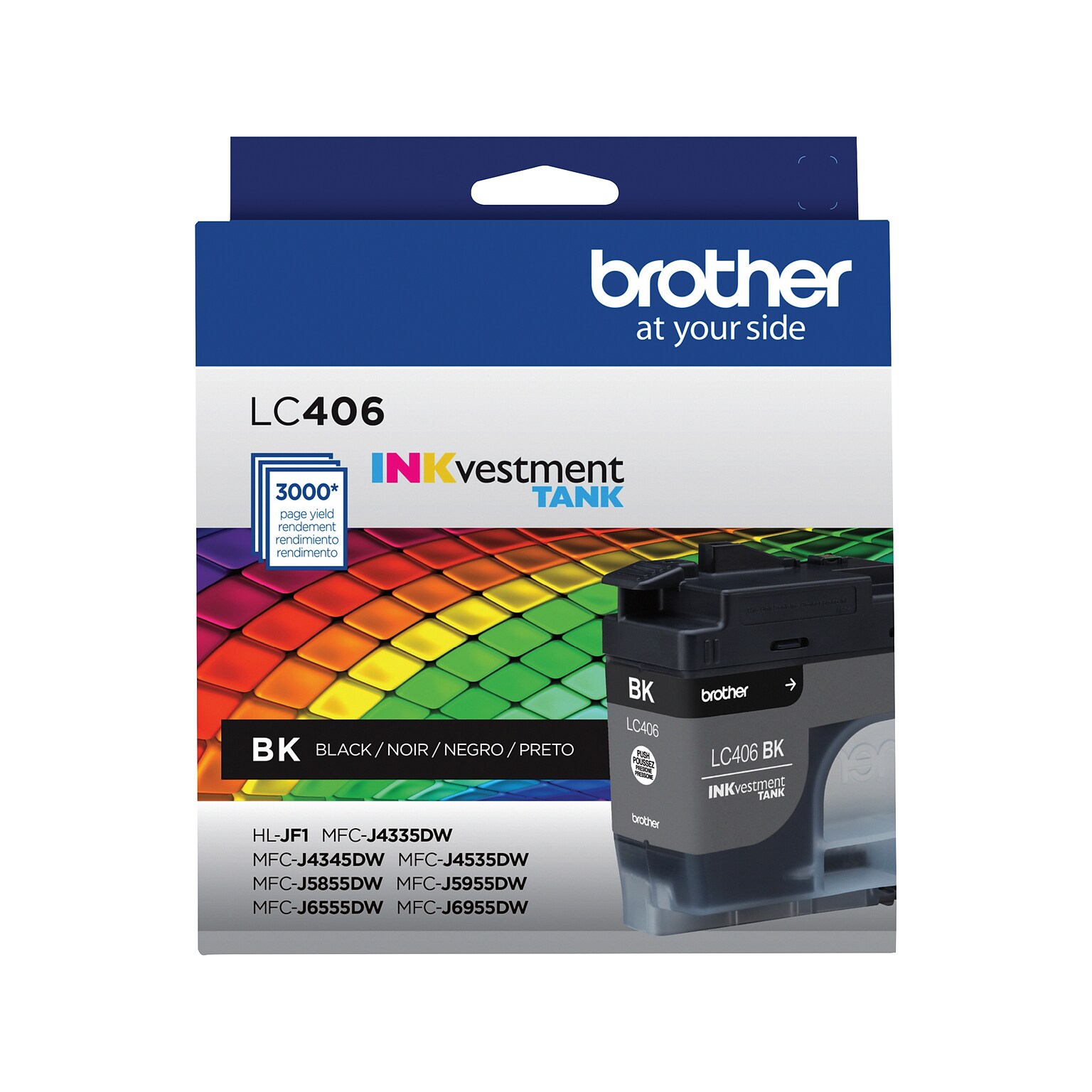 Brother LC406 Black Standard Yield Ink Cartridge  (LC406BKS)