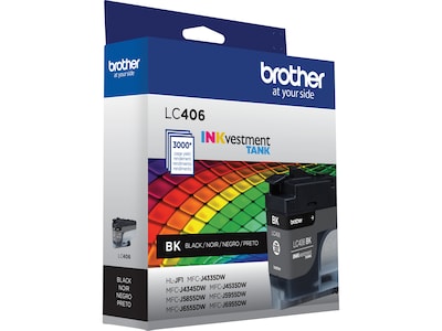 Brother LC406 Black Standard Yield Ink Cartridge (LC406BKS)
