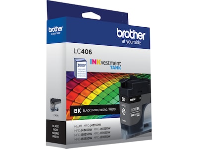 Brother LC406 Black Standard Yield Ink Cartridge  (LC406BKS)