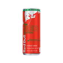 Red Bull The Red Edition Watermelon Energy Drink, 8.4 Fl. Oz., 24 Cans/Carton (RB230365)