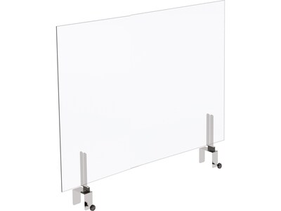 Marvel Clamp Mount Sneeze Guard, 25.5H x 36W, Clear Acrylic (ZHUPS3624TT)