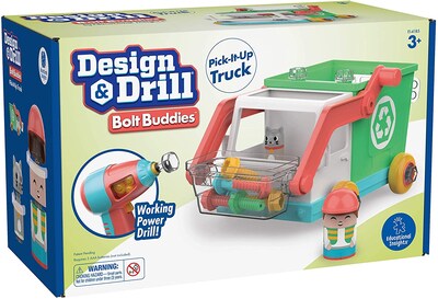Educational Insights Design and Drill Bolt Buddies Pick-It-Up Truck, 2.55" x 11.35" x 7.5", Multicolor (4185)