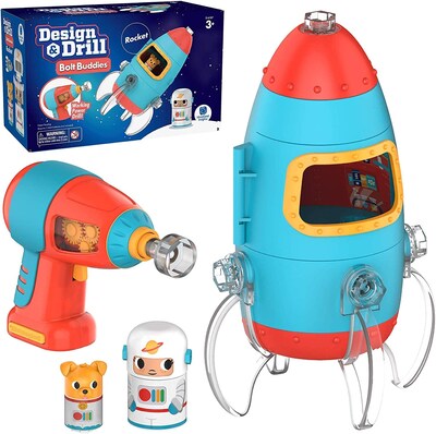Educational Insights Design and Drill Bolt Buddies, 7 x 6.4 x 1.6, Multicolor (4187)