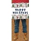 Jeans and Boots Happy Holidays Greeting Cards, With Envelopes, 7.25" x 8.5", 25 Cards per set