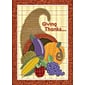 Giving Thanks Cornucopia Seasonal Greetings Cards, With A7 Envelopes, 7" x 5", 25 Cards per Set