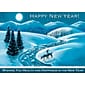 Happy New Year Wishing You Health and Happiness Greetings Cards, With A7 Envelopes, 7" x 5", 25 Cards per Set