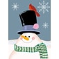 Snowman With Cardinal On Hat Holiday Greeting Cards, With A7 Envelopes, 7" x 5", 25 Cards per Set
