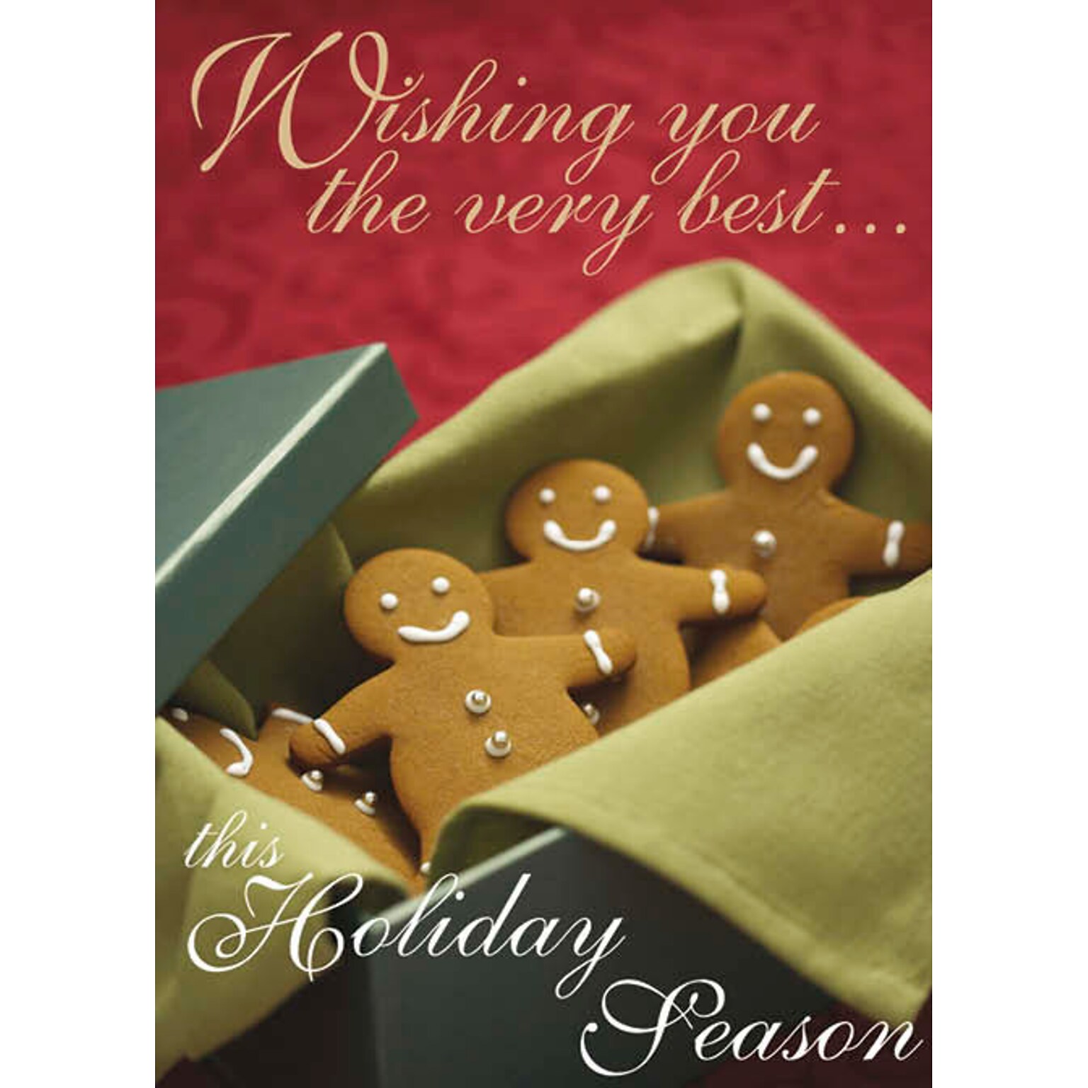 Wishing You The Very Best This Season Holiday Greeting Cards, With A7 Envelopes, 7 x 5, 25 Cards per Set