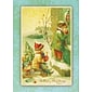 Vintage Greetings A Merry Christmas Child On Sled Holiday Cards, With A7 Envelopes, 7" x 5", 25 Cards per Set