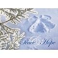 Peace And Hope Snow Angel Holiday Greeting Cards, With A7 Envelopes, 7 x 5, 25 Cards per Set