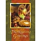Thanksgiving Greetings Basket Of Fruit Autumn Seasonal Greeting Cards, With A7 Envelopes, 7" x 5", 25 Cards per Set
