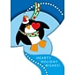 Hearty Holiday Wishes Penguin Holiday Greeting Cards, With A7 Envelopes, 7" x 5", 25 Cards per Set