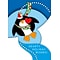 Hearty Holiday Wishes Penguin Holiday Greeting Cards, With A7 Envelopes, 7 x 5, 25 Cards per Set
