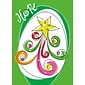 Hope Star Dotted Drawing Holiday Greeting Cards, With A7 Envelopes, 7" x 5", 25 Cards per Set