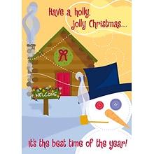 Have A Holly Jolly Christmas Holiday Greeting Cards, With A7 Envelopes, 7 x 5, 25 Cards per Set