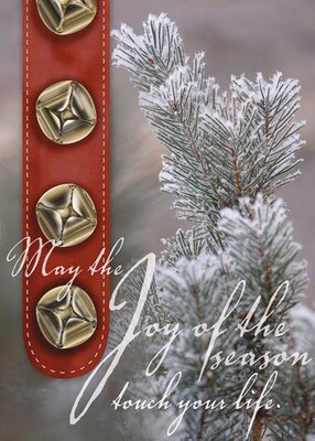 May The Joy Of The Season Touch Your Life Holiday Greeting Cards, With A7 Envelopes, 7 x 5, 25 Car