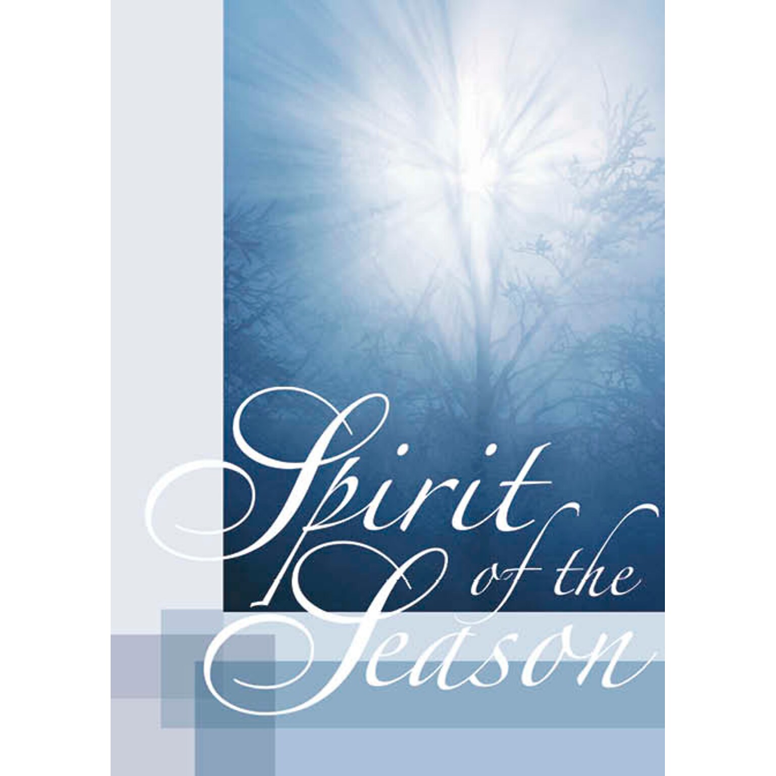 Spirit Of The Season Holiday Greeting Cards, With A7 Envelopes, 7 x 5, 25 Cards per Set