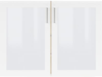 Safco Resi 25.75 Laminate/Glass Door Kit, White (RESGDRKT)