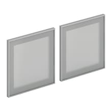 HON Mod 18 Glass Door, Frosted Glass, 2/Set (HLPLDR72GS)