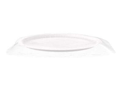 Dixie Basic Individually Wrapped Paper Plates, 8.5", White, 500 Plates/Case (DBP09WR1)