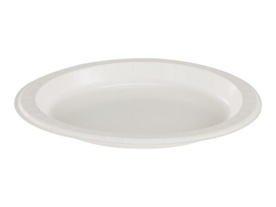 Dixie Basic Individually Wrapped Paper Plates, 8.5", White, 500 Plates/Case (DBP09WR1)