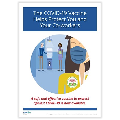 ComplyRight COVID-19 Vaccination Awareness Poster, English, 3/Pack (N0381PK3)