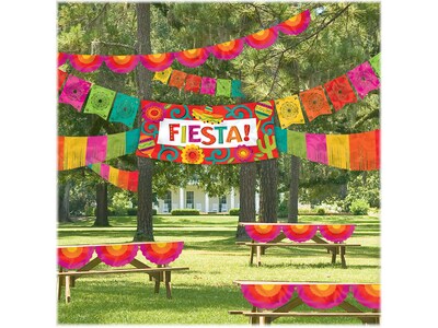 Amscan Giant Fiesta Indoor/Outdoor Decoration Kit, Assorted Colors (249173)