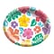 Amscan Summer Hibiscus Luau Oval Plates, Multicolor, 20/Pack (722735)