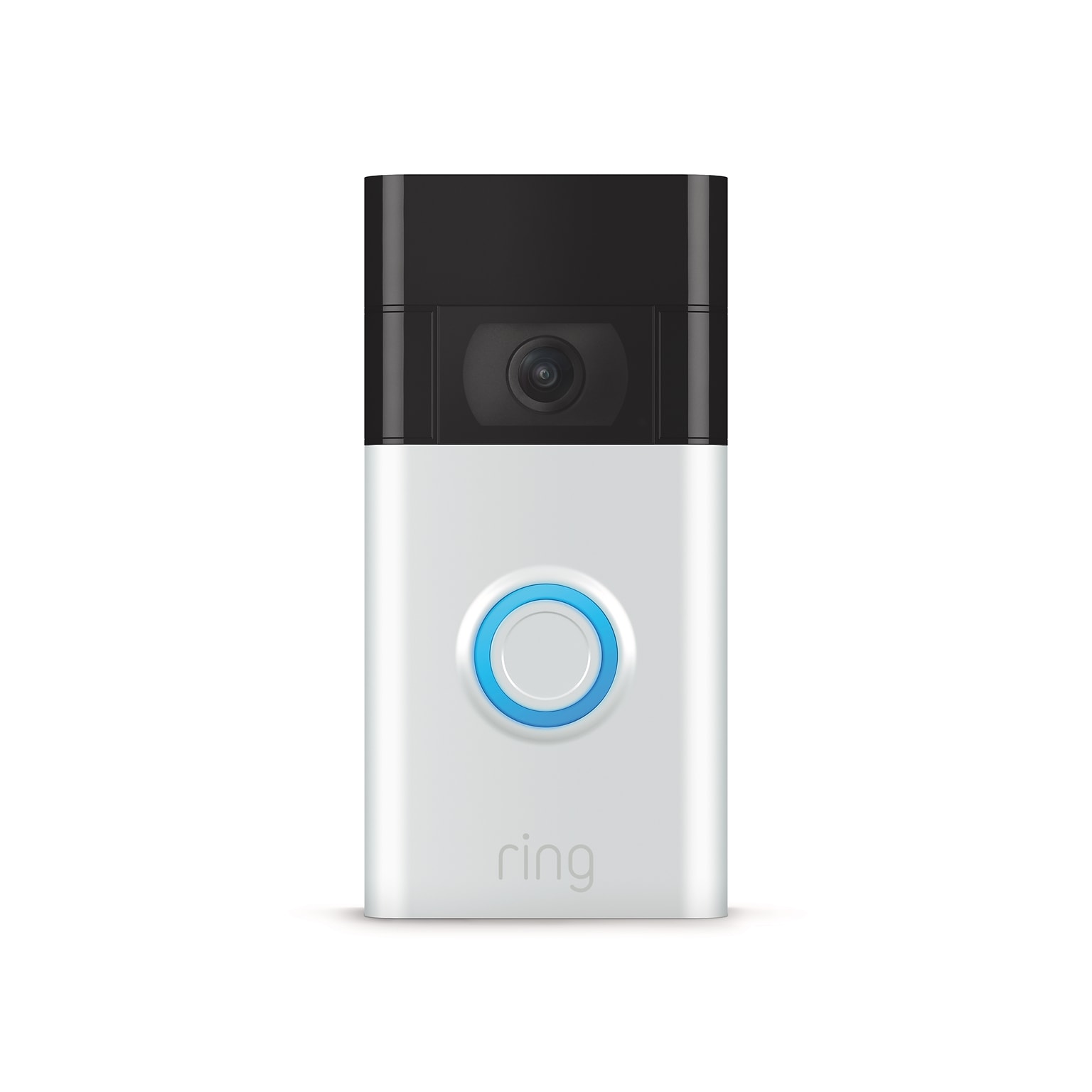 Ring WiFi Wired/Wireless Smart Video Doorbell, Silver (6022381)